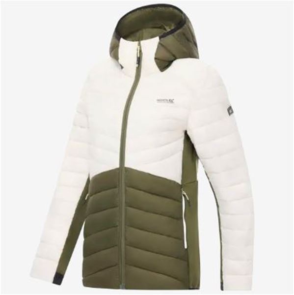 Picture of WOMENS LEEDRE HYBRID DOWN JACKET LIGHT VANILLA OLIVE